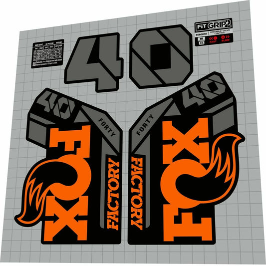 FOX Factory (2021) 40 Fork Decal Set