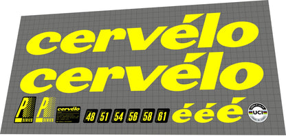 CERVELO P3 (2022) Frame Decal Set - Bike Decal Replace