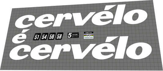 CERVELO R5-CX (2022) Frame Decal Set