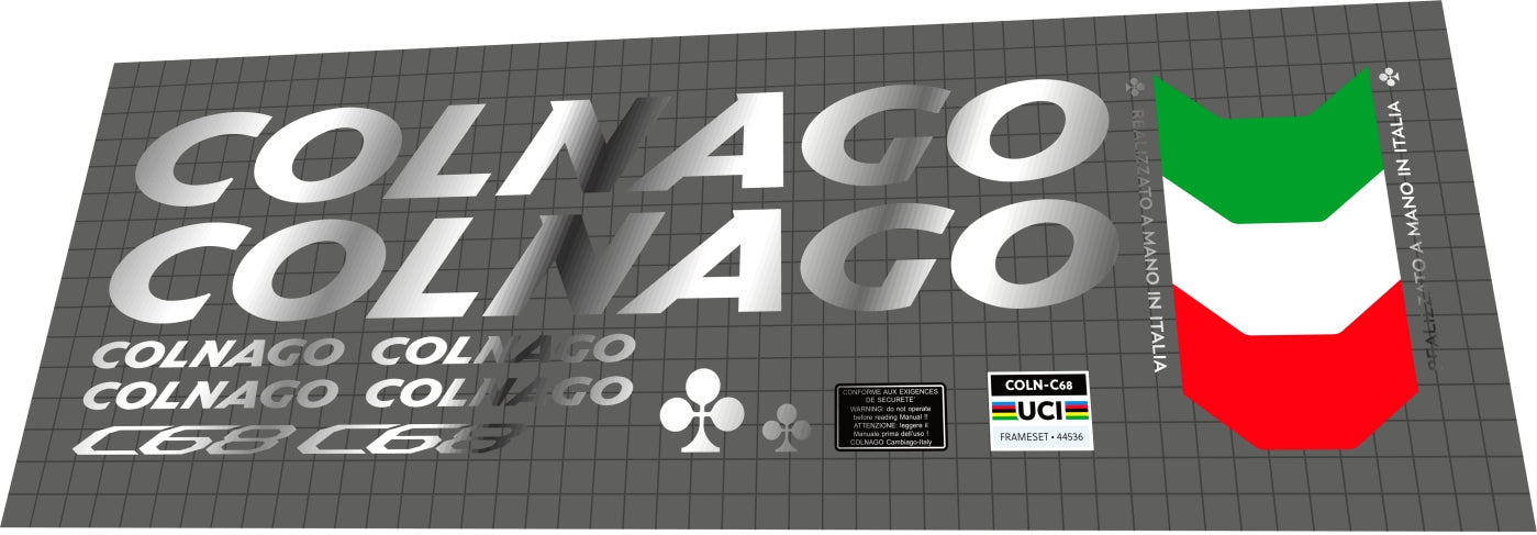COLNAGO C68 (2022) Frame Decal Set