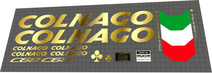 COLNAGO C68 (2022) Frame Decal Set - Bike Decal Replace