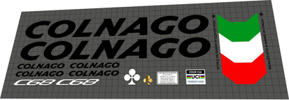 COLNAGO C68 (2022) Frame Decal Set - Bike Decal Replace