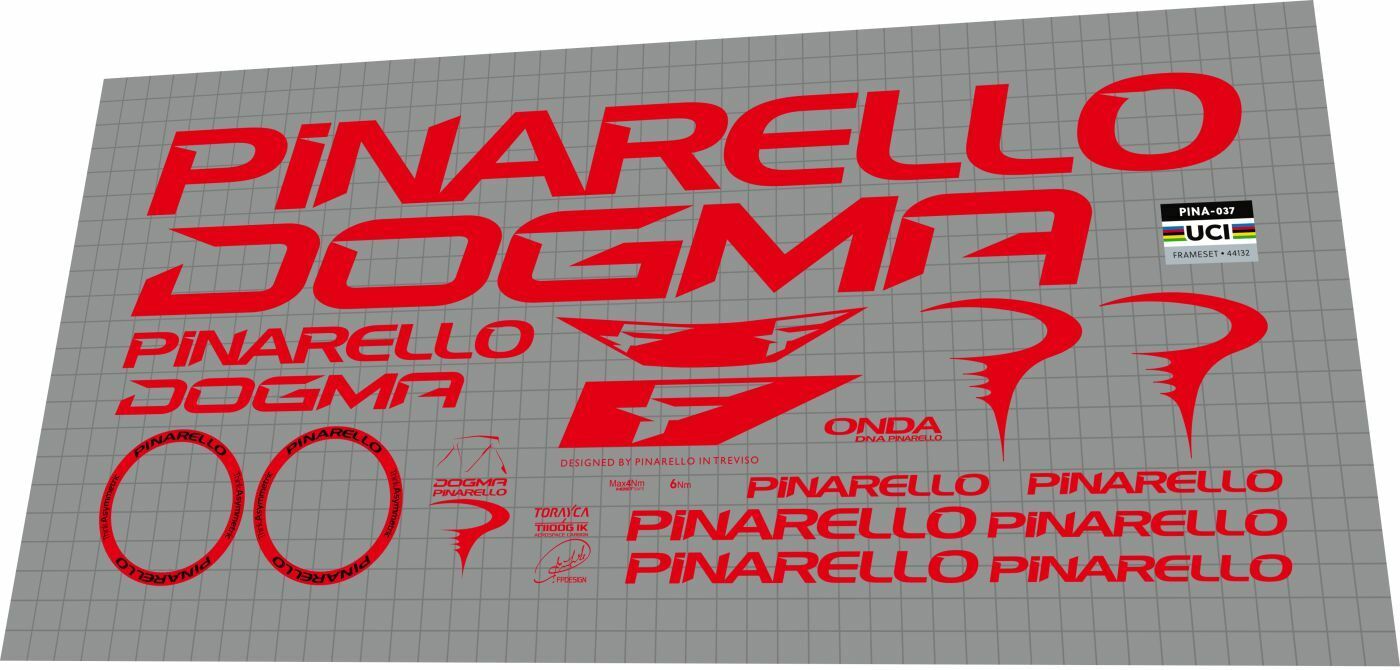 PINARELLO Dogma (2022) F Frame Decal Set