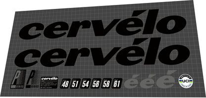 CERVELO P3 (2022) Frame Decal Set - Bike Decal Replace