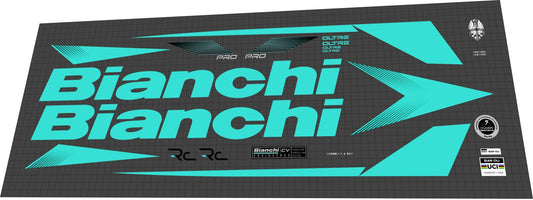 BIANCHI Oltre Pro (2023) Frame Decal Set