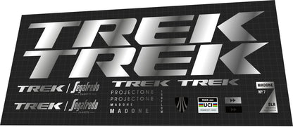 TREK Madone (2023) SLR 7 Gen 7 Segafredo Frame Decal Set - Bike Decal Replace