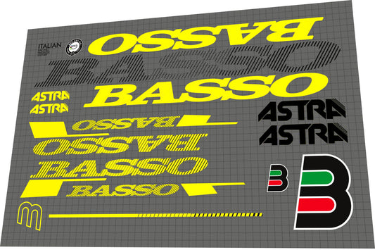 BASSO Astra (2015) Frame Decal Set