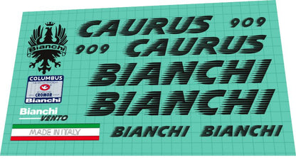 BIANCHI Caurus (1990s) 909 Frame Decal Set - Bike Decal Replace