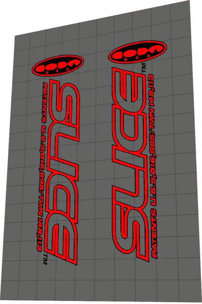 CANNONDALE Coda Slice Fork Decal Set - Bike Decal Replace