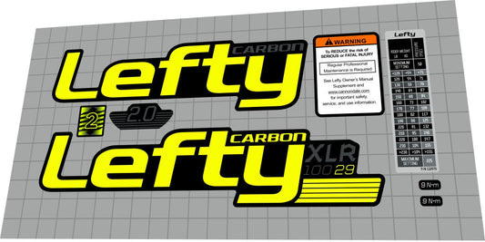 CANNONDALE Lefty Carbon (2016) XLR 100 29 Fork Decal Set