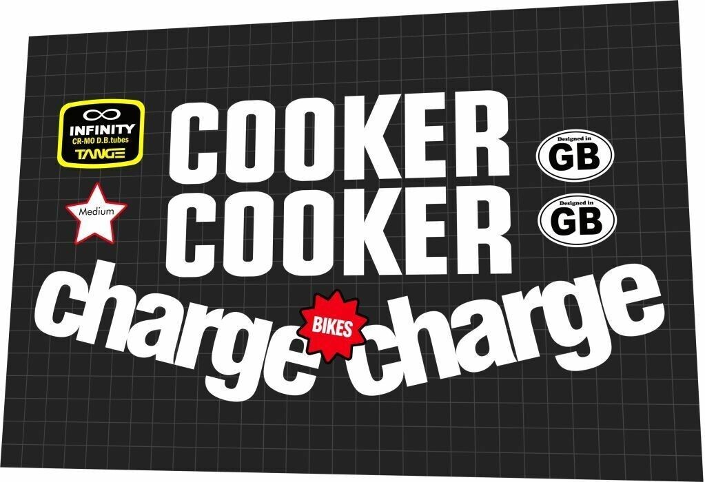 CHARGE Cooker 4 (2016) Frame Decal Set - Bike Decal Replace