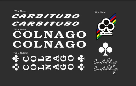 COLNAGO Carbitubo (1990s ) Frame Decal Set
