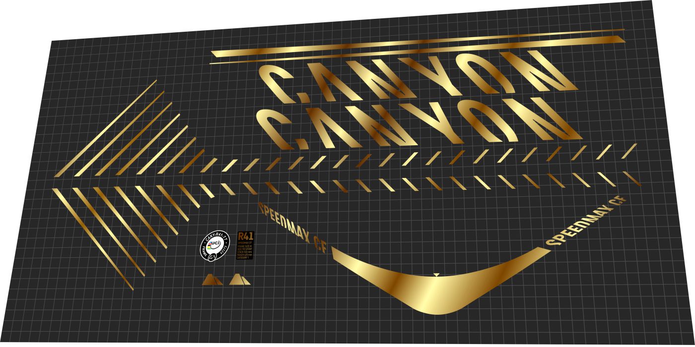 CANYON Speedmax CF 8.0 LTD (2020) Frame Decal Set