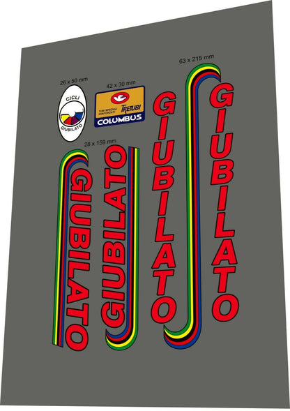 GIUBILATO (1980s) Frame Decal Set - Bike Decal Replace