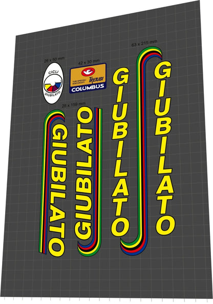 GIUBILATO (1980s) Frame Decal Set - Bike Decal Replace