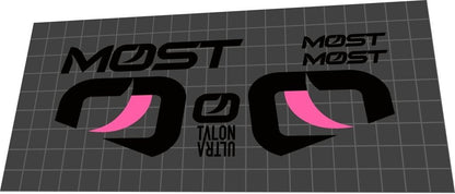 MOST Talon Ultra Handlebar Decal Set - Bike Decal Replace
