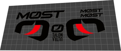 MOST Talon Ultra Handlebar Decal Set - Bike Decal Replace