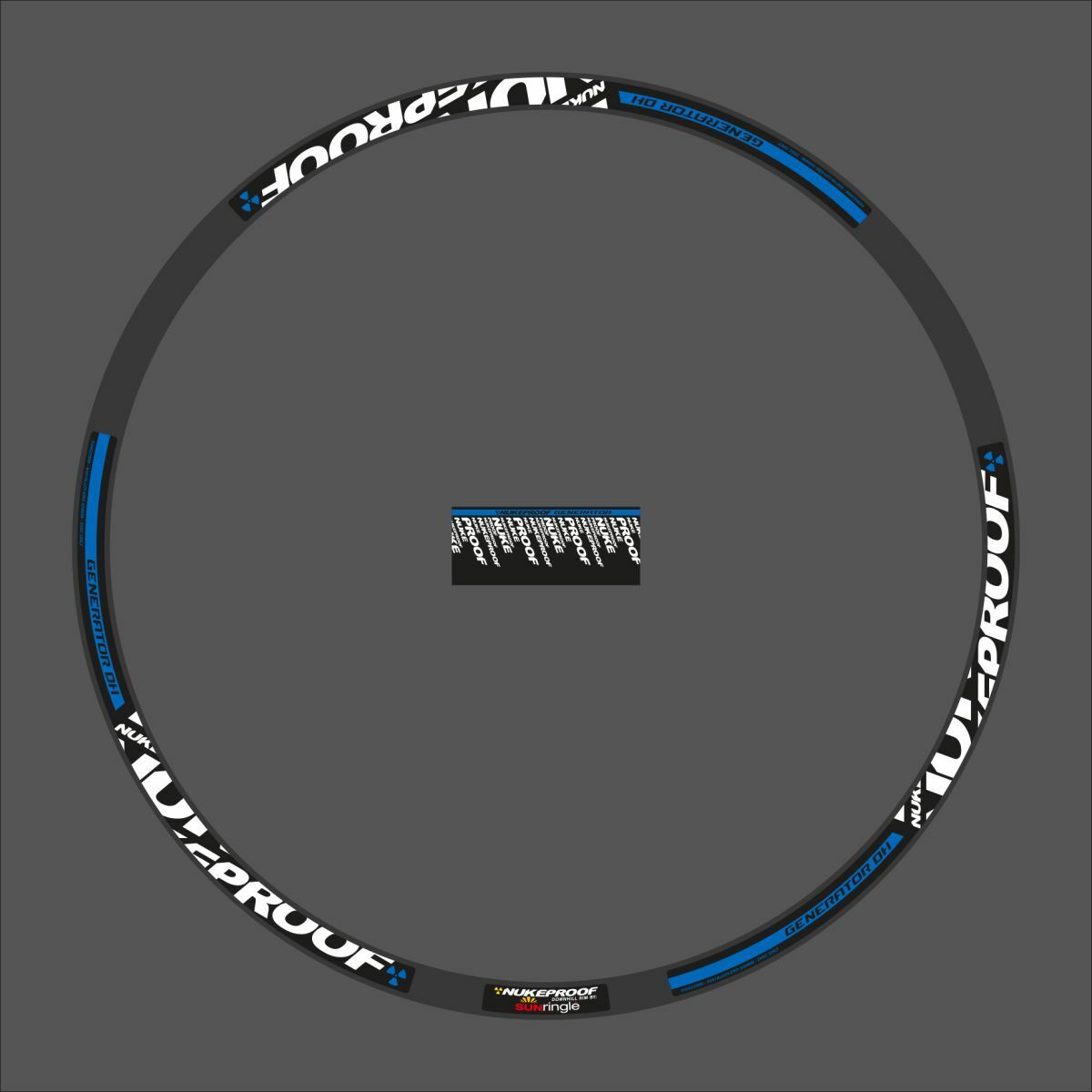 Nukeproof Generator NUKEPROOF Generator DH 26 (2013) Rim Decal Set | Bike Decal Replace