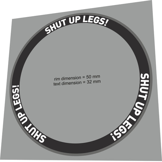 Shut Up Legs Rim Decal Set