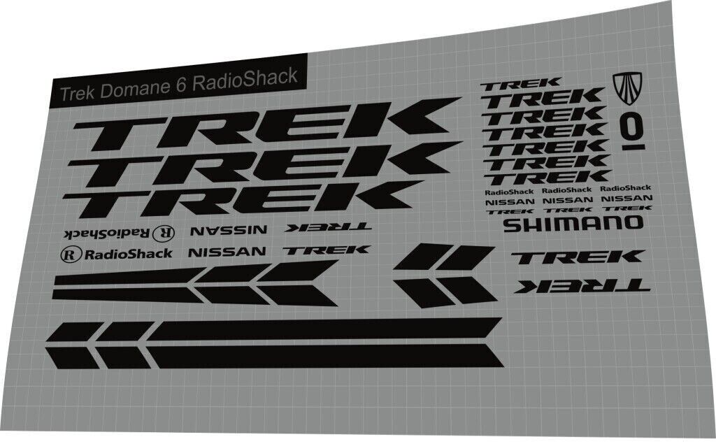 TREK Domane (2014) 6 Team RadioShack Frame Decal Set - Bike Decal Replace