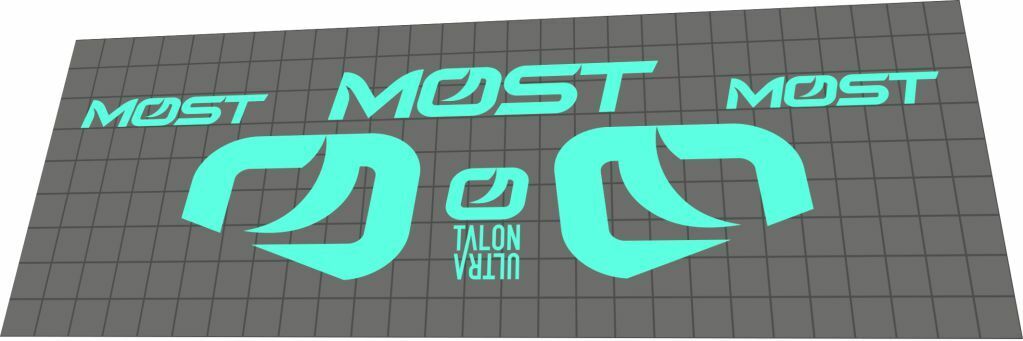 MOST Talon Ultra Handlebar Decal Set