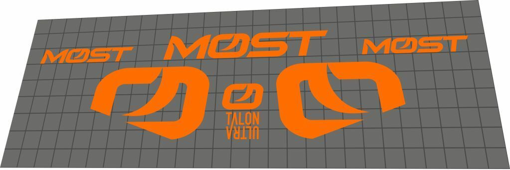 MOST Talon Ultra Handlebar Decal Set