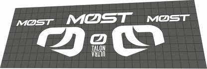MOST Talon Ultra Handlebar Decal Set - Bike Decal Replace