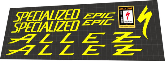 SPECIALIZED Allez (1990) Epic Frame Decal Set