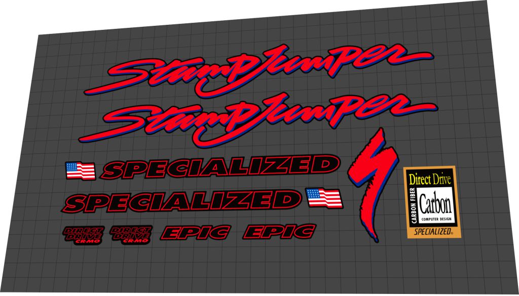 SPECIALIZED Stumpjumper (1990) Epic Ultimate Frame Decal Set