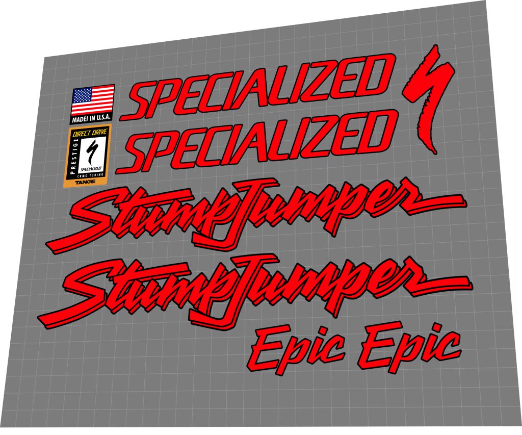 SPECIALIZED Stumpjumper (1991) Epic Frame Decal Set