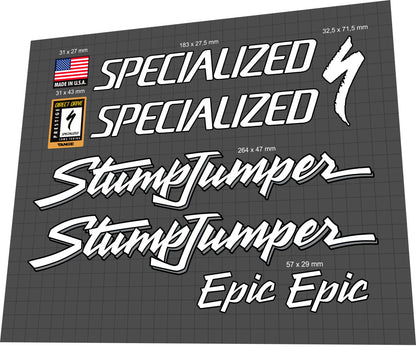 SPECIALIZED Stumpjumper (1991) Epic Frame Decal Set - Bike Decal Replace