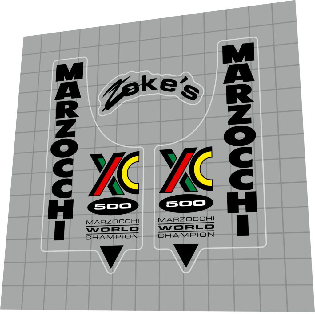 MARZOCCHI XC (1993) 500 Fork Decal Set - Bike Decal Replace