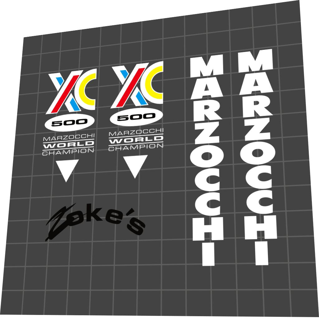 MARZOCCHI XC (1994) 500 Fork Decal Set - Bike Decal Replace