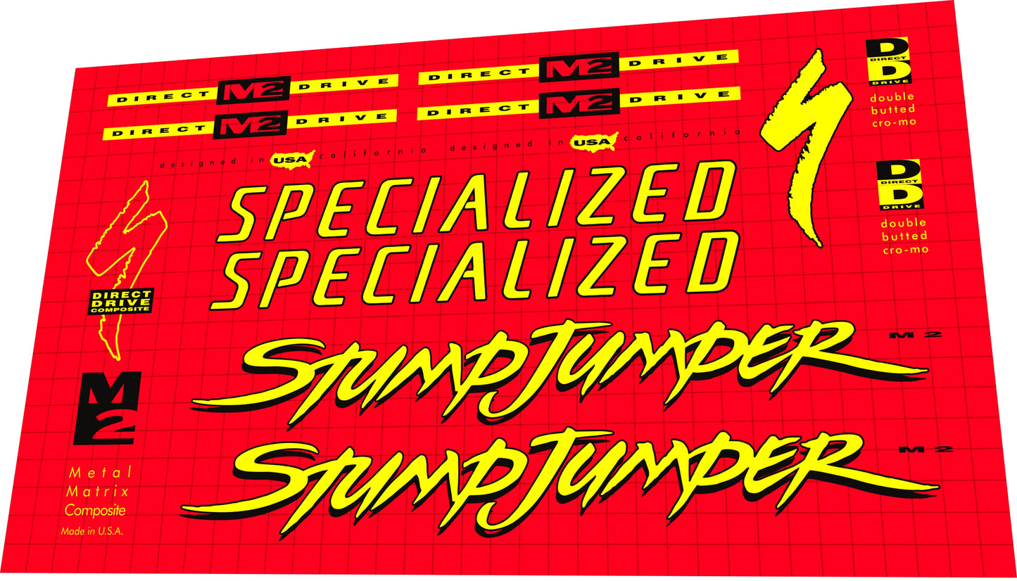 SPECIALIZED Stumpjumper (1994) M2 Frame Decal Set