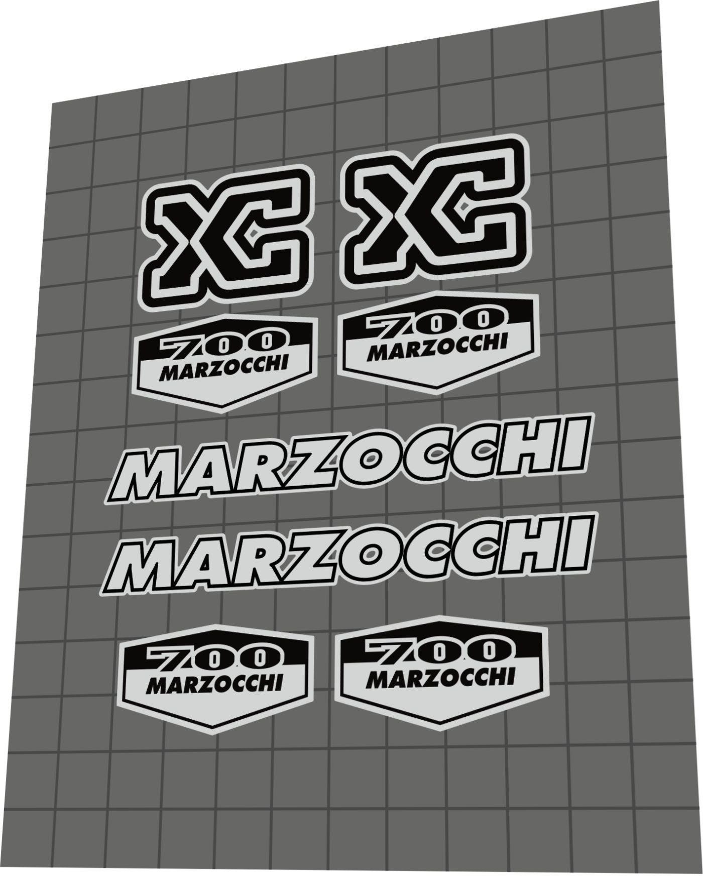 MARZOCCHI XC (1996) 700 Fork Decal Set - Bike Decal Replace