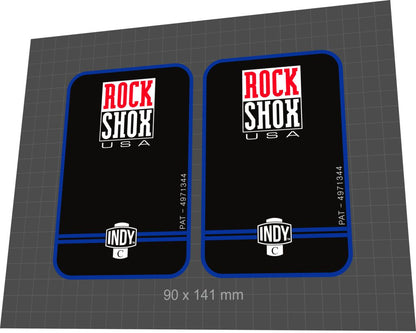ROCKSHOX Indy (1997) C Fork Decal Set - Bike Decal Replace