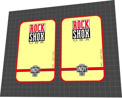 ROCKSHOX Indy (1997) XC Fork Decal Set - Bike Decal Replace