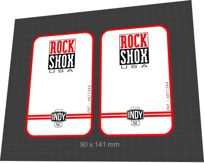 ROCKSHOX Indy (1997) XC Fork Decal Set - Bike Decal Replace