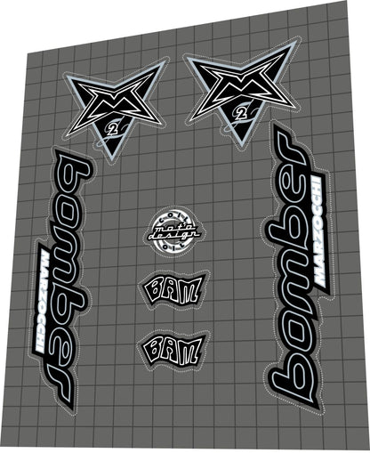 MARZOCCHI Bomber (1998) BAM Z2 Fork Decal Set - Bike Decal Replace