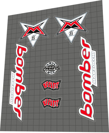 MARZOCCHI Bomber (1998) BAM Z2 Fork Decal Set - Bike Decal Replace