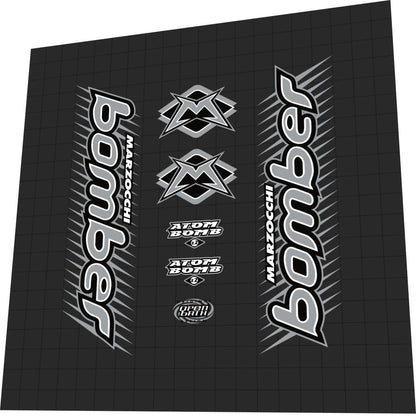 MARZOCCHI Bomber (1999) Atom Bomb Z2 Fork Decal Set - Bike Decal Replace