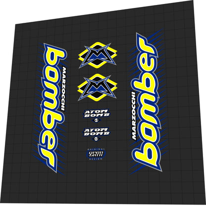 MARZOCCHI Bomber (1999) Atom Bomb Z2 Fork Decal Set - Bike Decal Replace