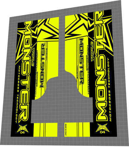 MARZOCCHI Bomber (2004) Monster Triple Fork Decal Set - Bike Decal Replace