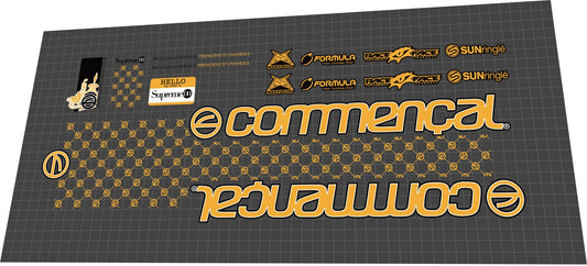 COMMENCAL Supreme (2007) DH V1 Frame Decal Set - Bike Decal Replace