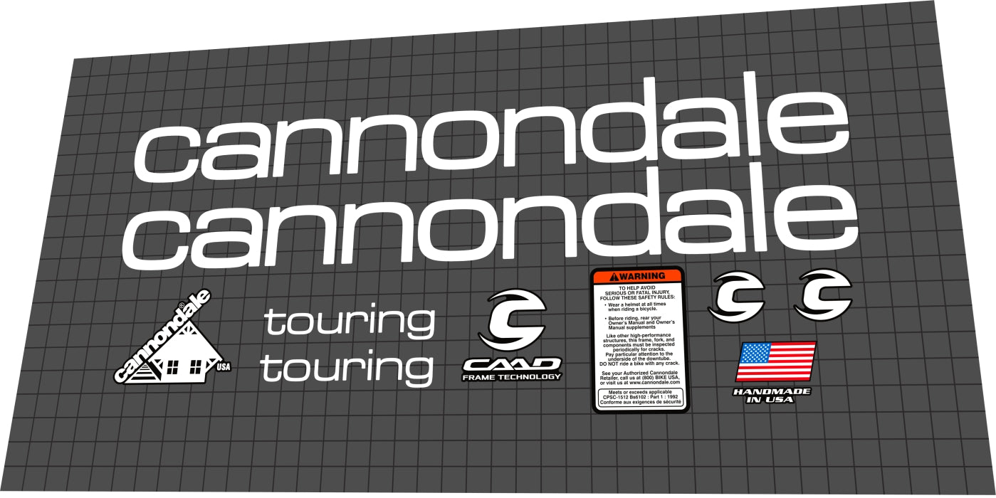 CANNONDALE Touring UK (2009) Frame Decal Set - Bike Decal Replace