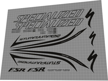 SPECIALIZED Stumpjumper (2009) FSR Frame Decal Set - Bike Decal Replace