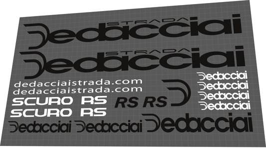 DEDACCIAI Strada (2011) Scuro RS Frame Decal Set - Bike Decal Replace