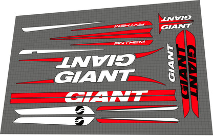 GIANT Anthem (2011) X 29 Frame Decal Set - Bike Decal Replace