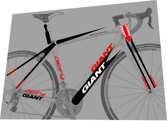 GIANT Defy (2011) Advanced Frame Decal Set - Bike Decal Replace