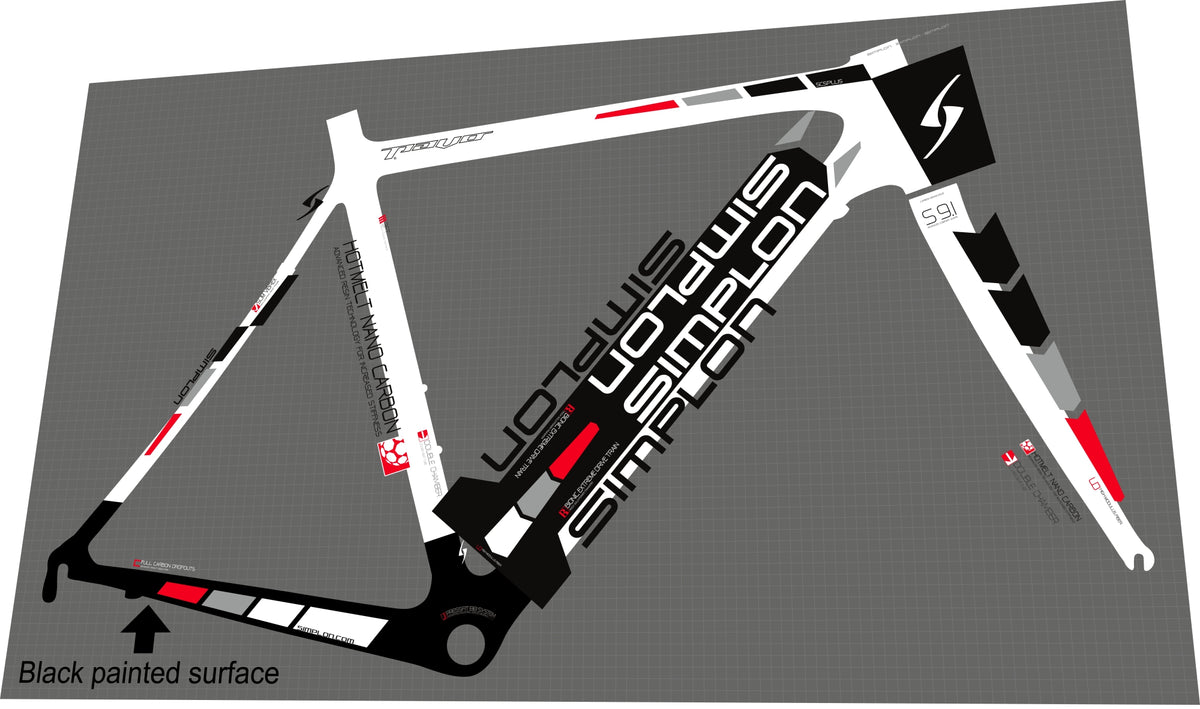 Simplon Rám SIMPLON Pavo (2011) Frame Decal Set | Bike Decal Replace